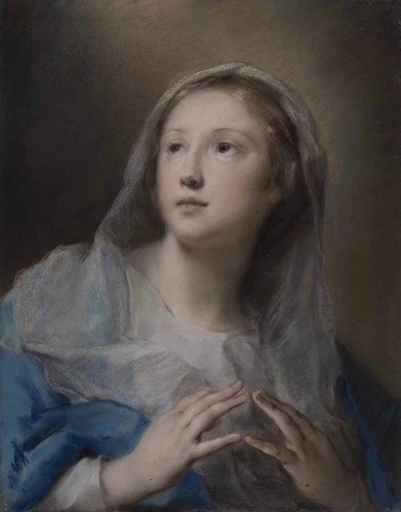 Madonna in preghiera - Ca' Rezzonico, Venezia, miniatura